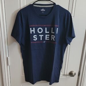 Hollister Dark Blue Logo Tee